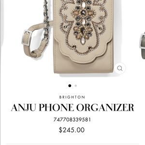 Brighton Anju Leather Phone Organizer Crossbody E5375C ~ NEW